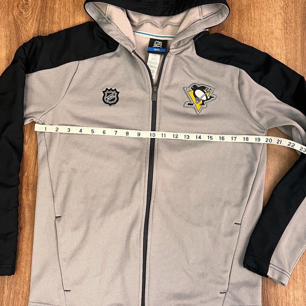 NHL Pittsburg Penguins Hockey Hooded Jacket Youth Size L (14/16) - Picture 7 of 12